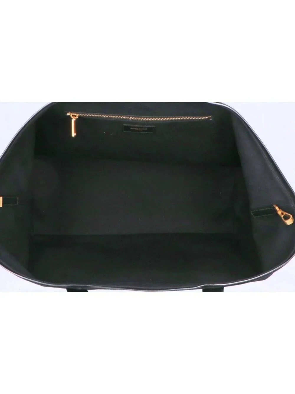 Saint Laurent Paris Rive Goche Cover Logo Embroidery Canvas Tote